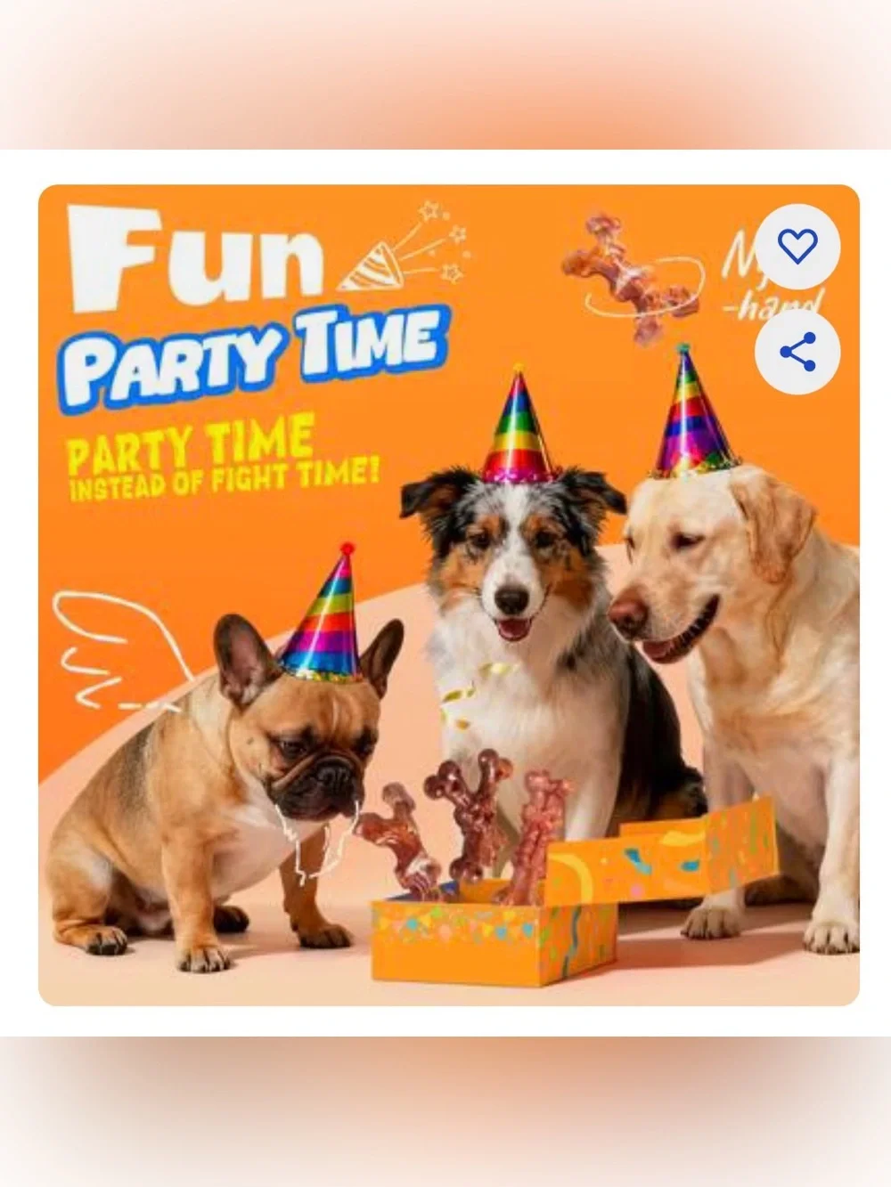 Happy Chew Box chienbox bacon flavor dog birthday puppy pets